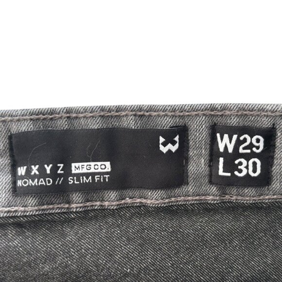 WXYZ Noma slim fit jeans grey men's size 29 - Picture 4 of 4